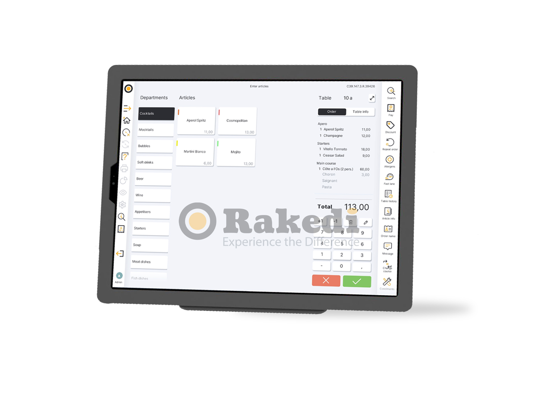 Caisse RakediPOS Tablet