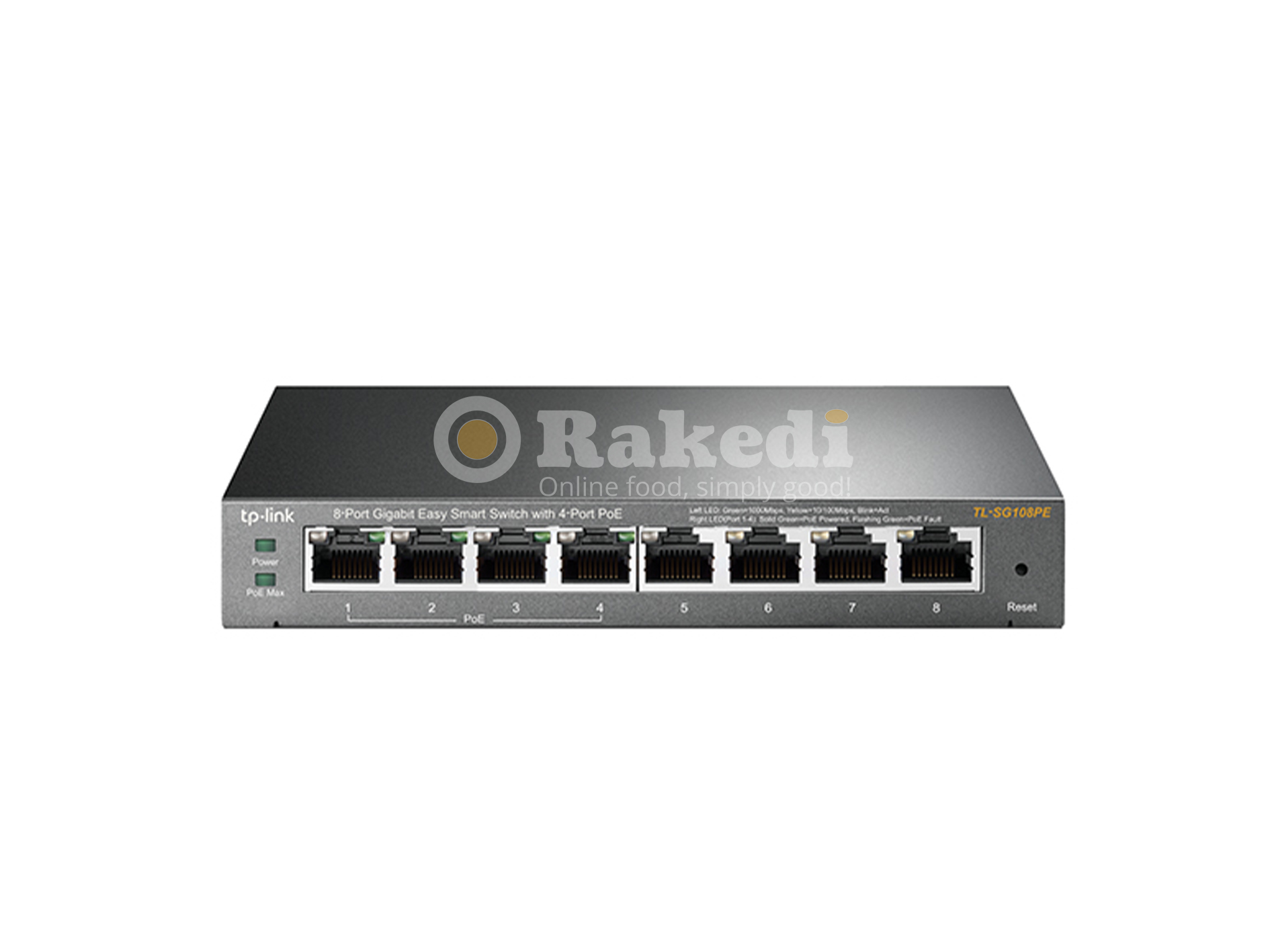 Réseau Switch 8 ports PoE+